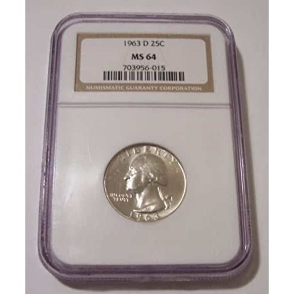 1963 D Washington Quarter MS64 NGC